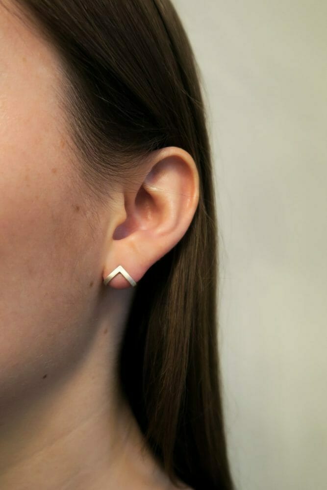 Bondage Ørestik II, Smal, Sølv - Billede 2