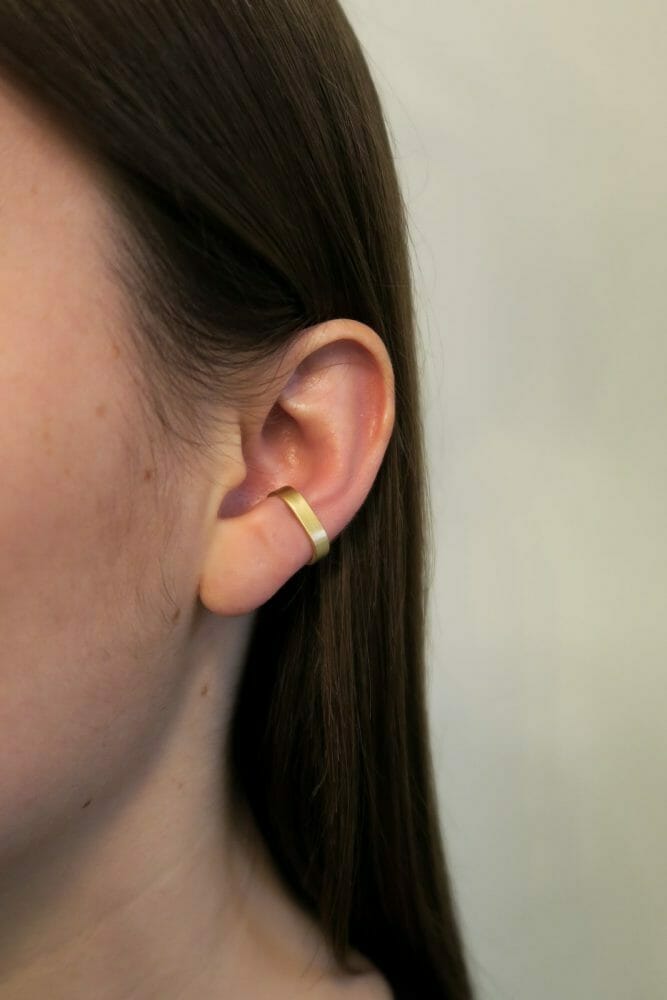 Bondage Earcuff, 18kt guld - Billede 2