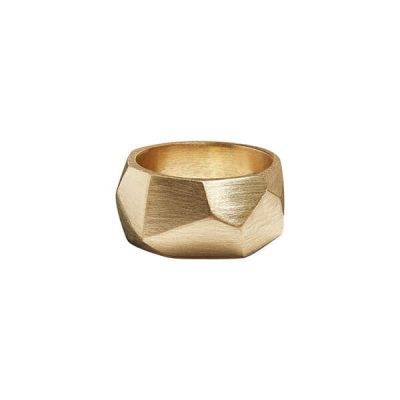 Facet Ring, 18 kt. Guld