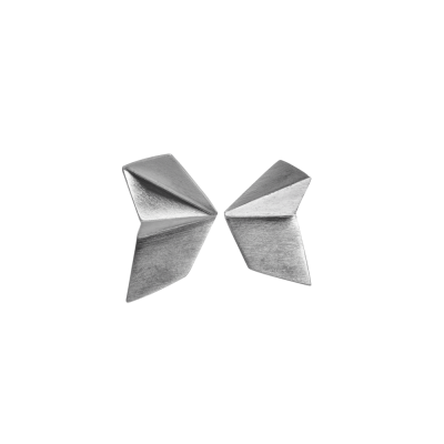 Folded XS ørestikker, sølv