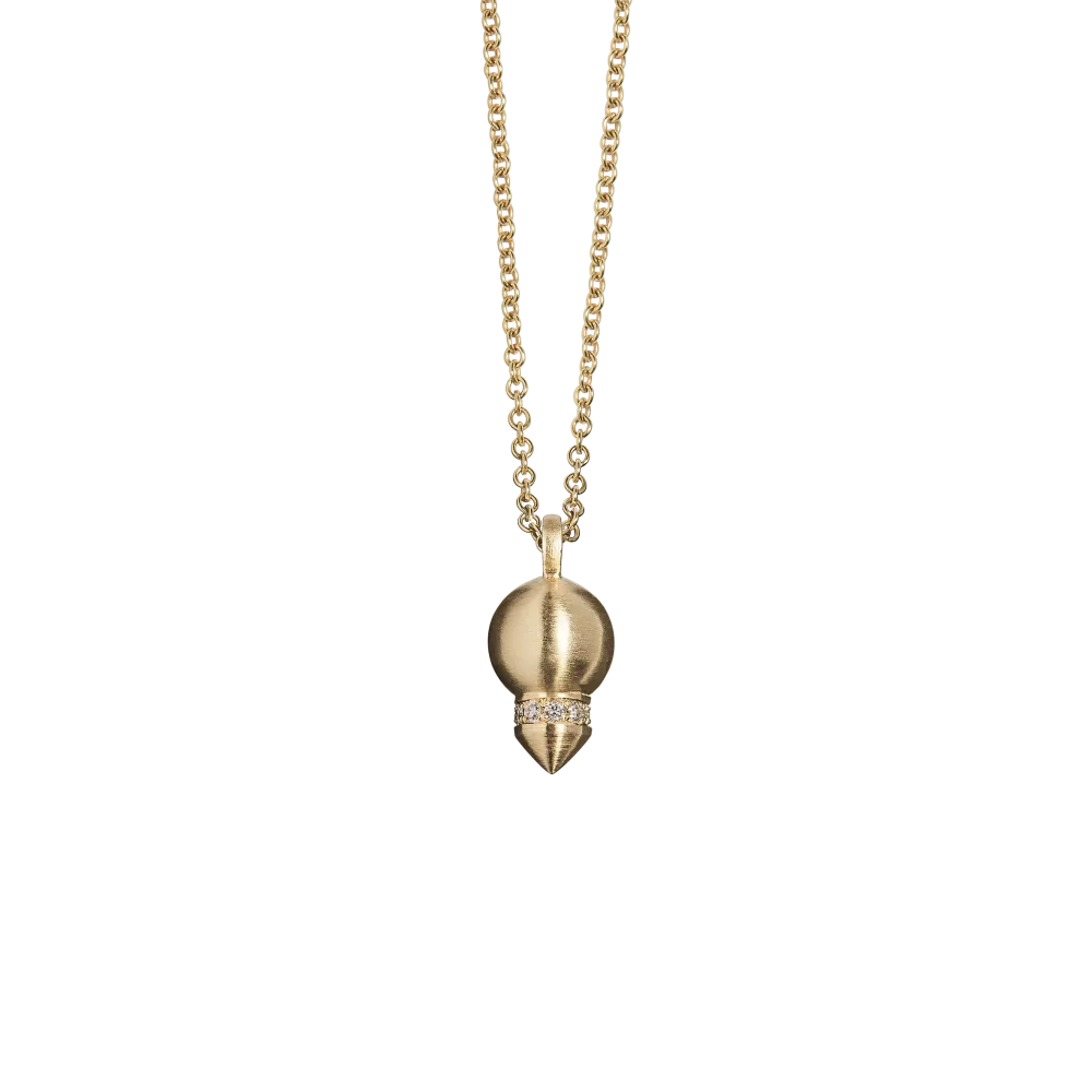 Mini Pendulum med brillanter, 18 kt guld