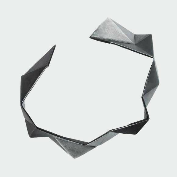 Tectonic Armring, Oxideret Sølv - Billede 2
